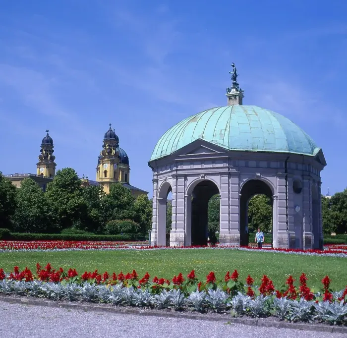 Framed Print : Pavilion with Theatiner Church Framed Print : Pavilion with Theatiner Church