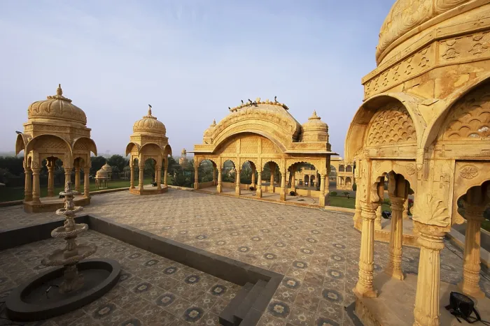 Framed Print : Pavilions at Rajwada Fort in Jaisalmer
