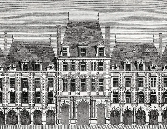 Framed Print : Pavillon de la Reine, Place des Vosges