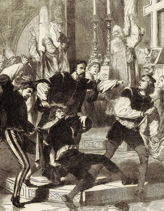 Framed Print : The Pazzi conspiracy, 26 April 1478 Framed Print : The Pazzi conspiracy, 26 April 1478
