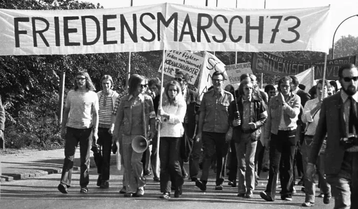 Framed Print : The Peace March 73 of the peace movement on 15