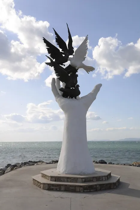 Framed Print : Peace monument, Kusadasi, Turkey