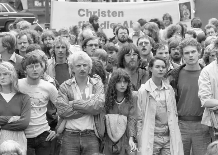 Framed Print : The peace movement demonstrated on the occasion of the Anti-War Day with the Cologne Peace Weeks on 31
