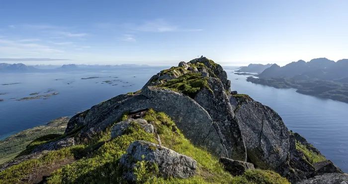 Framed Print : Peak of Dronningsvarden or Stortinden
