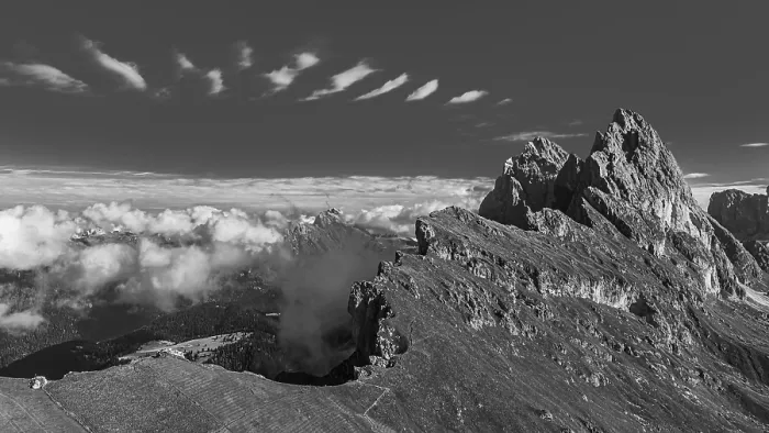 Framed Print : The peaks Sas Rigais and Furchetta of the Geisler group