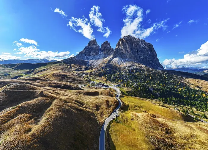 Framed Print : The peaks of the Sassolungo Group Framed Print : The peaks of the Sassolungo Group