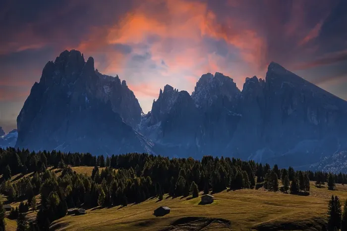 Framed Print : The peaks of the Sassolungo group in the sunset Framed Print : The peaks of the Sassolungo group in the sunset