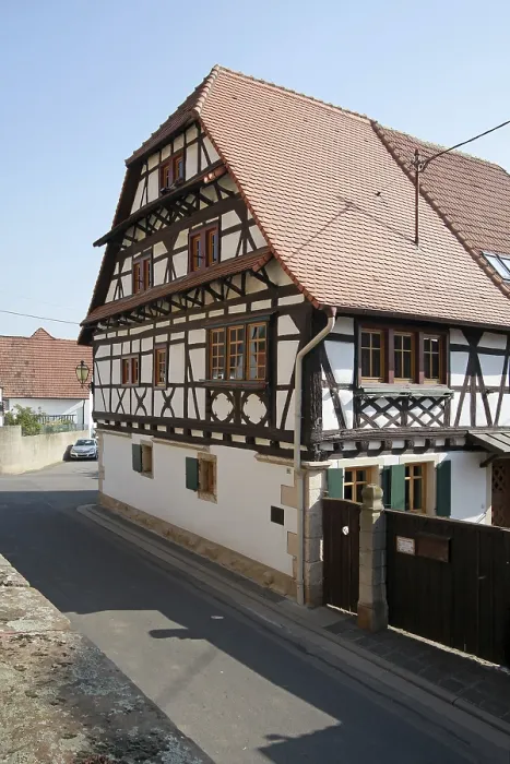 Framed Print : Peasant war house in NuBdorf Peasant war house in Nudorf