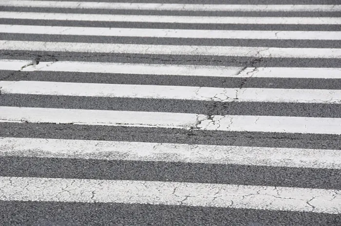 Framed Print : Pedestrian crossing, zebra in white and black Framed Print : Pedestrian crossing, zebra in white and black