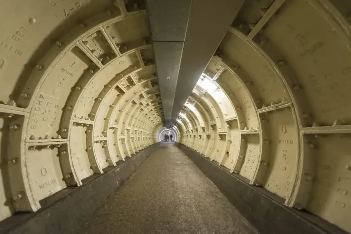 Framed Print : Pedestrian tunnel, Greenwich, London
