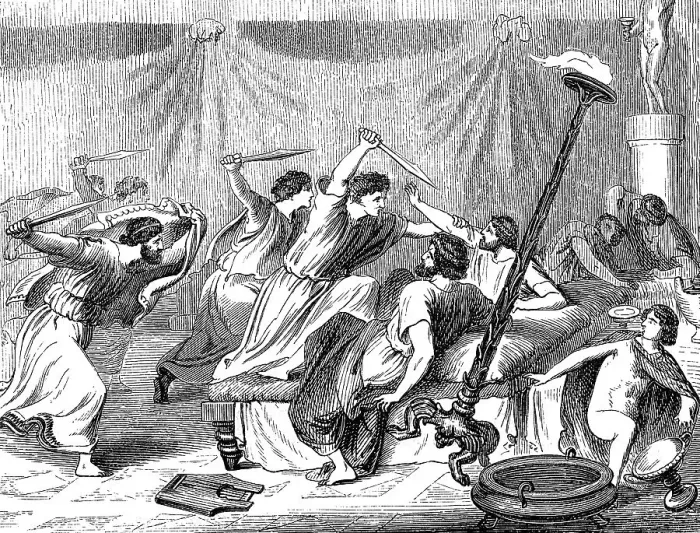 Framed Print : Pelopidas and the Sacred Band freeing Thebes