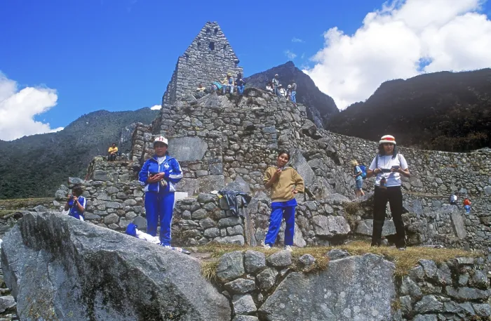 Framed Print : People, Machu Picchu, Andean highlands