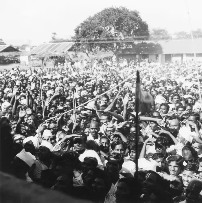 Framed Print : People at a mass meeting, Madras, 1946 Framed Print : People at a mass meeting, Madras, 1946