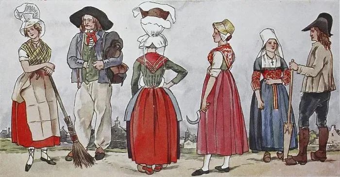 Framed Print : People in traditional costumes Framed Print : People in traditional costumes