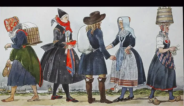 Framed Print : People in traditional costumes Framed Print : People in traditional costumes