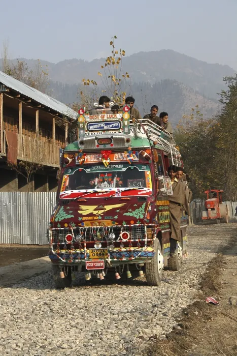 Framed Print : People travelling in vehicle, Jammu and Kashmir Framed Print : People travelling in vehicle, Jammu and Kashmir