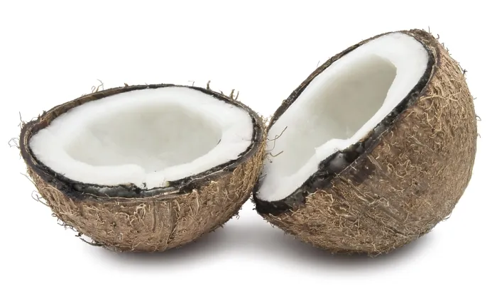 Framed Print : Perfect fresh coconut isolated on white background Framed Print : Perfect fresh coconut isolated on white background