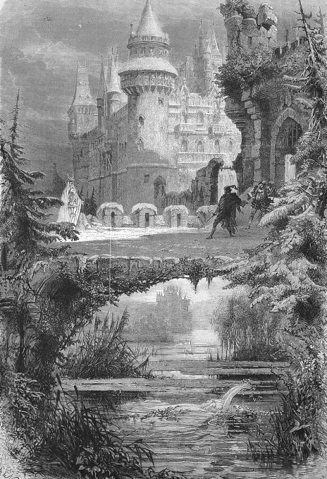 Framed Print : Performance of the opera Hamlet at the Theatre Imperial de lOpera