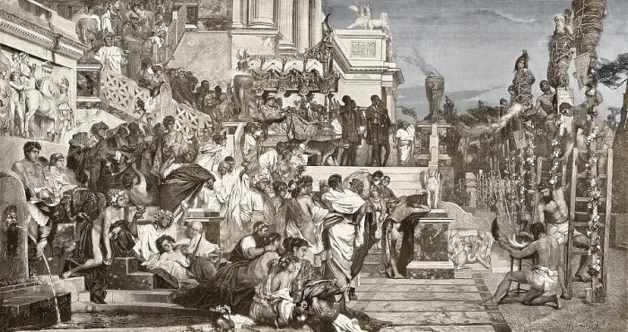 Framed Print : The Persecution of Christians in the Roman Empire by Roman Emperor Nero Claudius Caesar Framed Print : The Persecution of Christians in the Roman Empire by Roman Emperor Nero Claudius Caesar