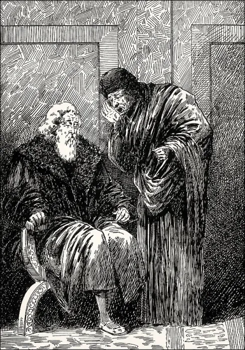 Framed Print : The personification of Care with Faust