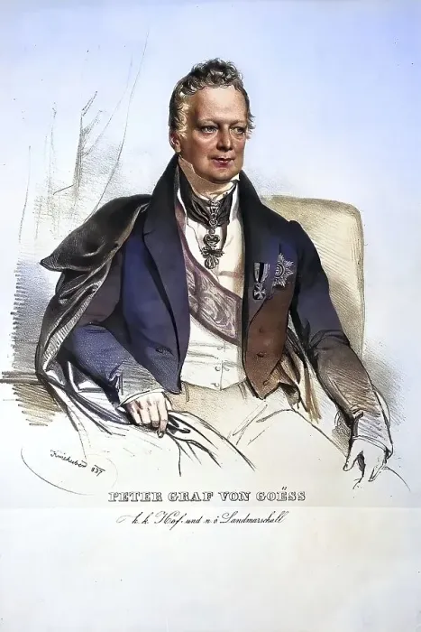 Framed Print : Peter Goess (1774-1846), Count Framed Print : Peter Goess (1774-1846), Count