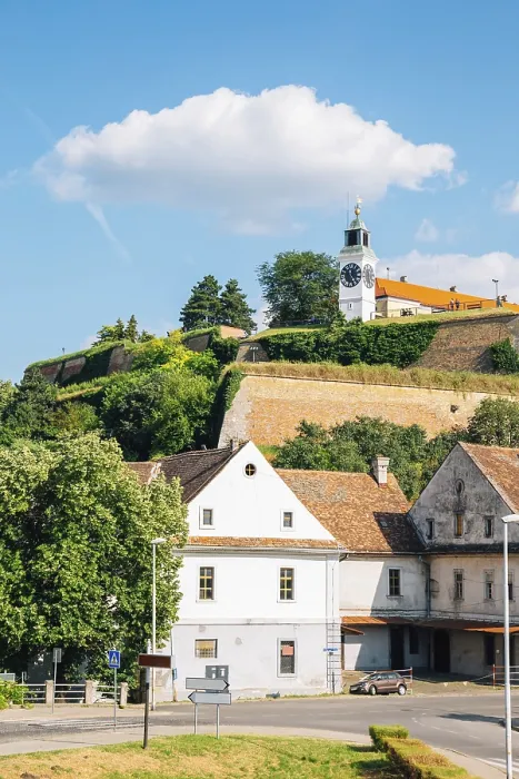 Framed Print : Petrovaradin Fortress and old town in Serbia