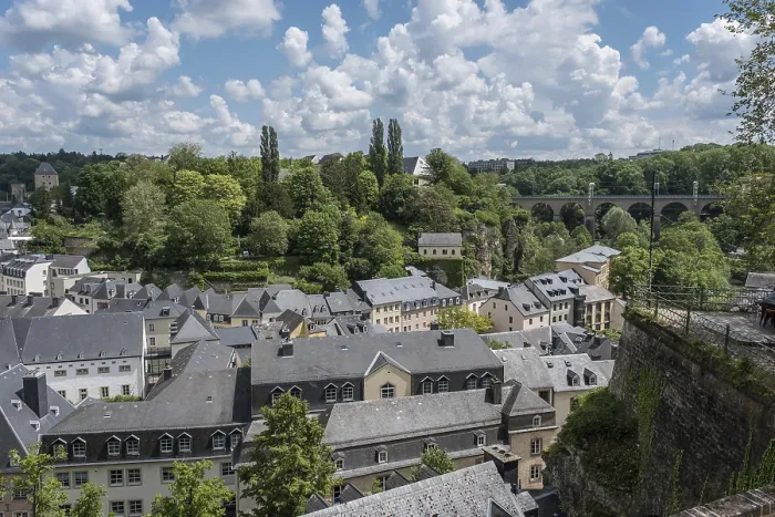 Framed Print : Pfaffenthal district in Luxembourg