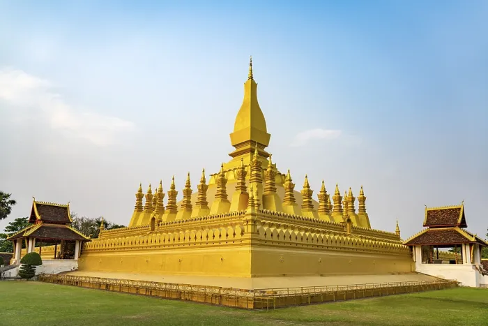 Framed Print : Pha That Luang - The national symbol of Laos in the capital Vientiane Framed Print : Pha That Luang - The national symbol of Laos in the capital Vientiane