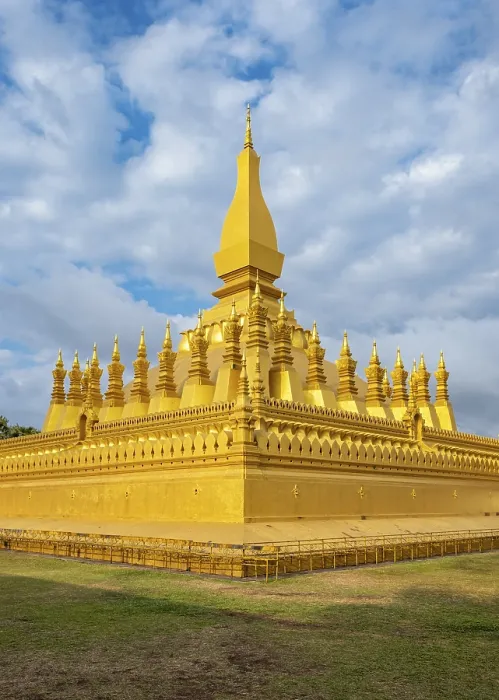 Framed Print : Pha That Luang stupa, Vientiane, Laos, Asia