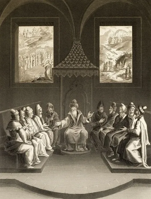Framed Print : The Pharisees plan to kill Jesus Christ