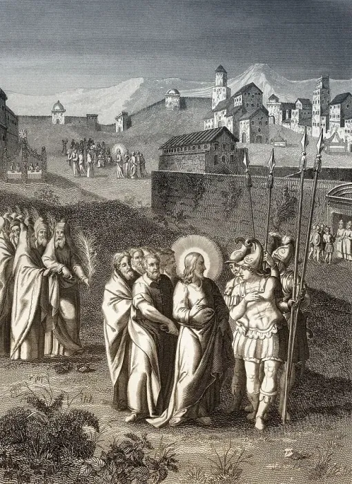 Framed Print : Pharisees try to trap Jesus, Is it right to pay taxes to Caesar or not Framed Print : Pharisees try to trap Jesus, Is it right to pay taxes to Caesar or not