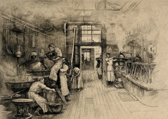 Framed Print : A pharmaceutical company, John Bell & Co