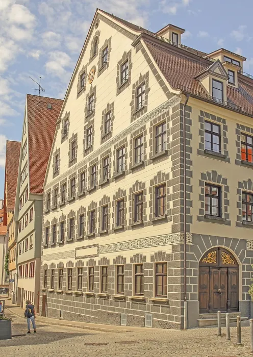 Framed Print : Former pharmacy, Leube House or Leubesches House