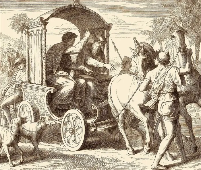 Framed Print : Philip the Evangelist and the Ethiopian Eunuch