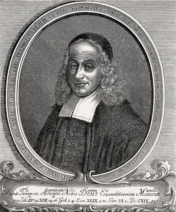 Framed Print : Philip Jacob Spener, 1685, 1705