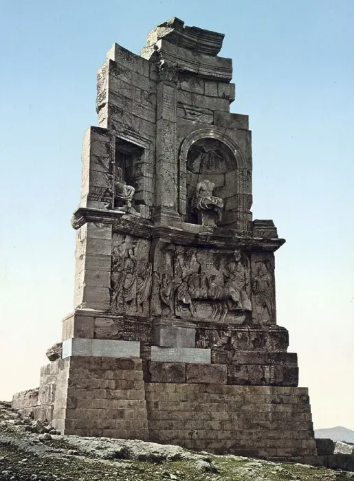 Framed Print : Philopappos Monument, widely visible funerary monument on the Hill of the Muses southwest of the Acropolis of Athens Framed Print : Philopappos Monument, widely visible funerary monument on the Hill of the Muses southwest of the Acropolis of Athens