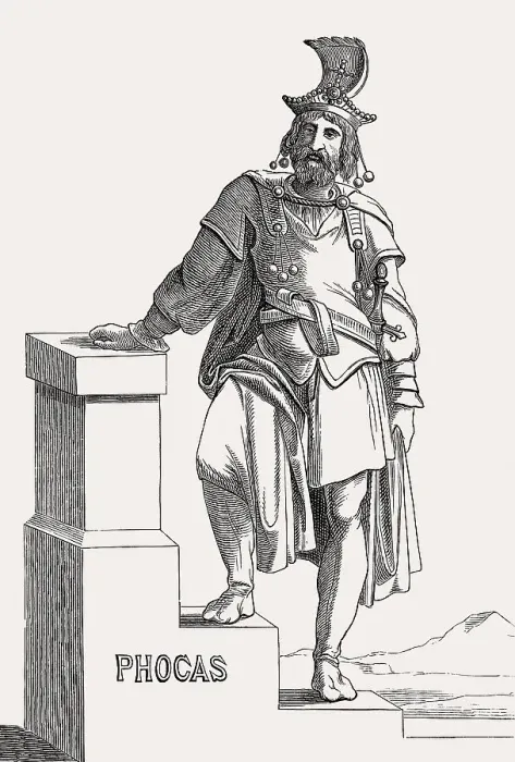 Framed Print : Phocas, Byzantine Emperor from 602 to 610