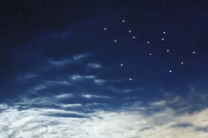 Framed Print : Phoenix star constellation, Night sky
