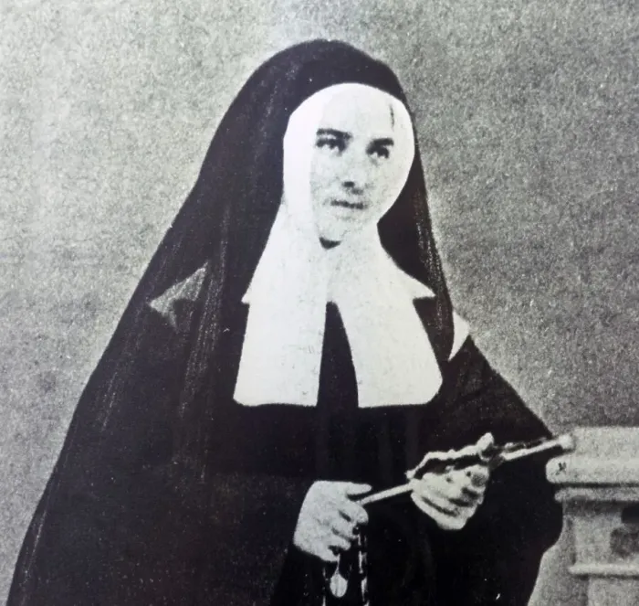 Framed Print : Photo of St. Bernadette of Lourdes taking her vows in April 1868