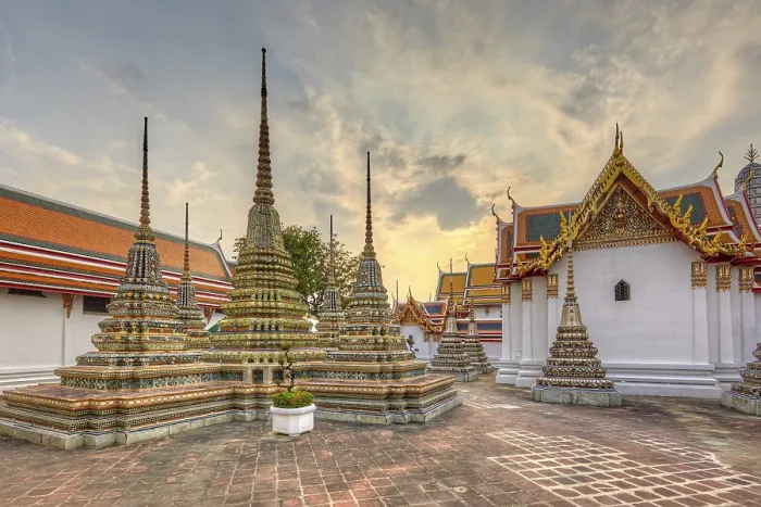 Framed Print : Phra Chedi Rai at Wat Pho, Bangkok, Thailand