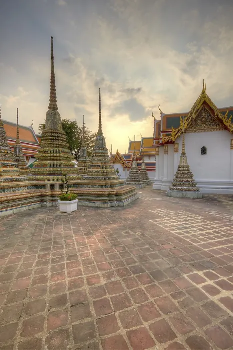 Framed Print : Phra Chedi Rai at Wat Pho, Bangkok, Thailand