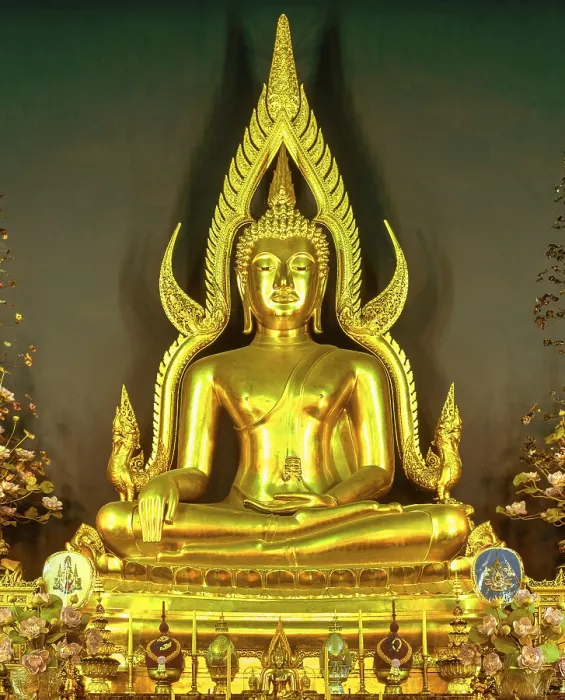 Framed Print : Phra Phutthachinnarat, Buddha statue in the marble temple of Wat Benchamabophit Framed Print : Phra Phutthachinnarat, Buddha statue in the marble temple of Wat Benchamabophit