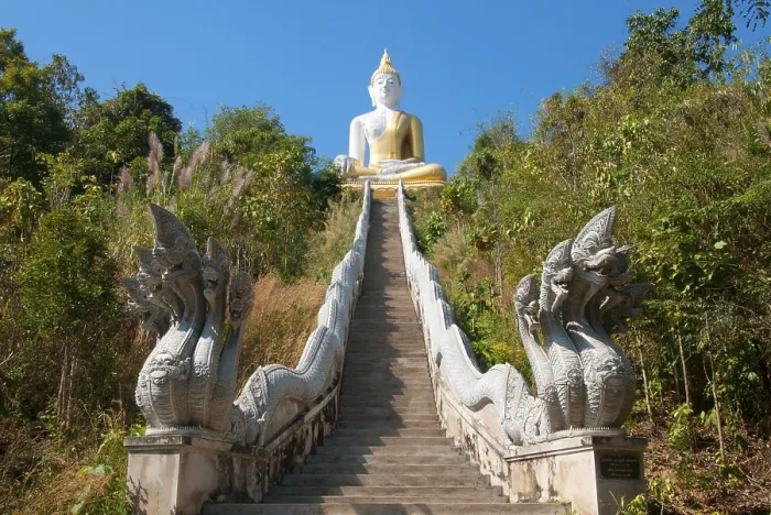 Framed Print : Phrae town was built next to the Yom River in the 12th century and was part of the Mon kingdom of Haripunchai