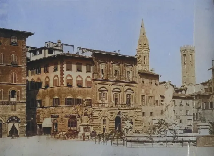 Framed Print : Piazza della Signoria, c. 1880