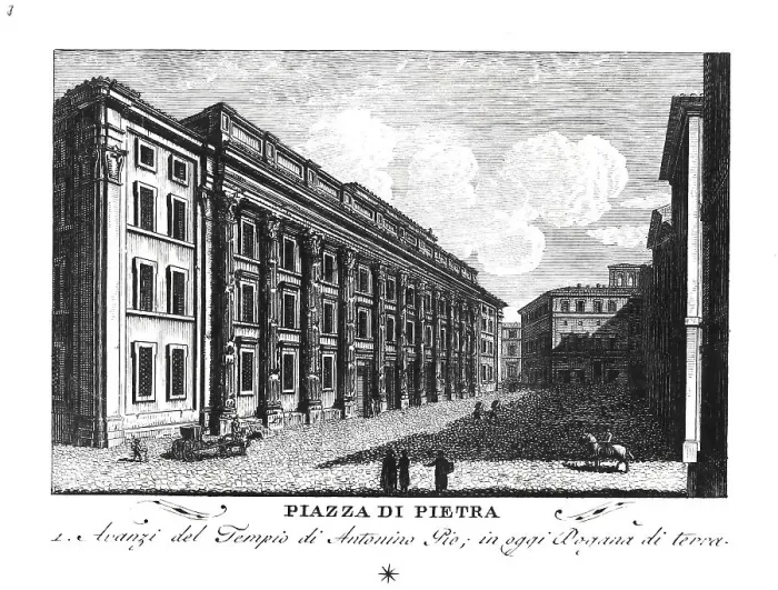 Framed Print : Piazza di pietra, Rome, Italy Framed Print : Piazza di pietra, Rome, Italy