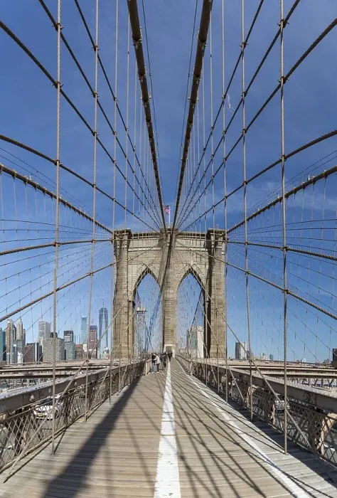 Framed Print : A picture of the Brookyn Bridge