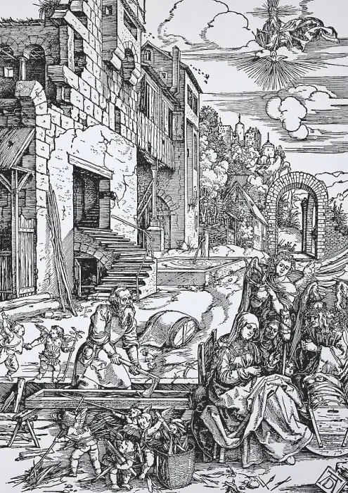 Framed Print : Picture cycle The Life of the Virgin