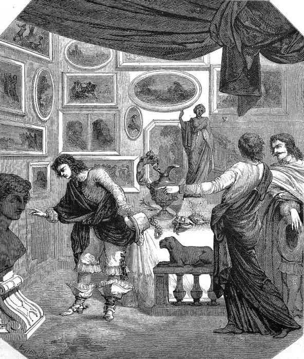 Framed Print : In a picture gallery, the Cabinet de M