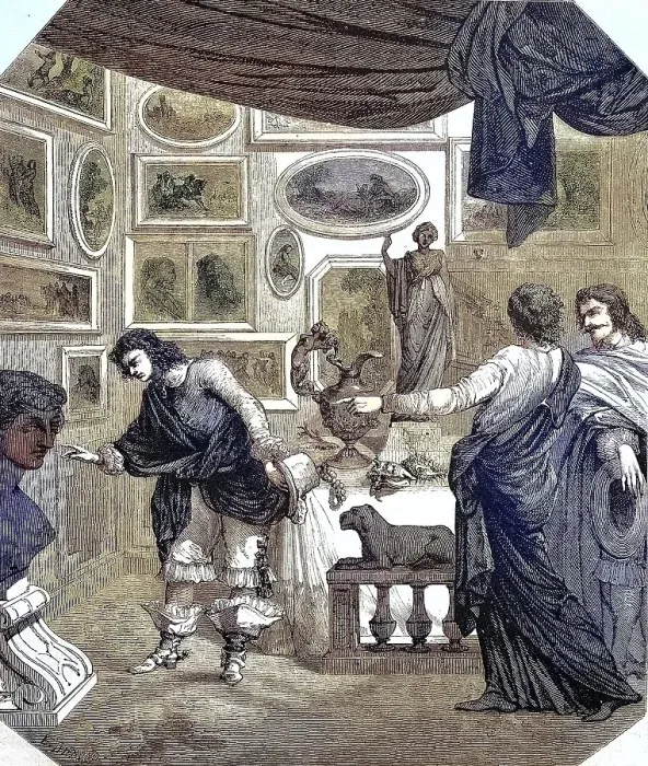 Framed Print : In a picture gallery, the Cabinet de M