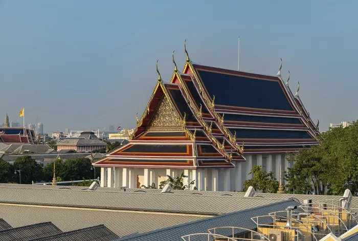 Framed Print : A picture of the Reclining Buddha Hall of the Wat Pho Temple Framed Print : A picture of the Reclining Buddha Hall of the Wat Pho Temple